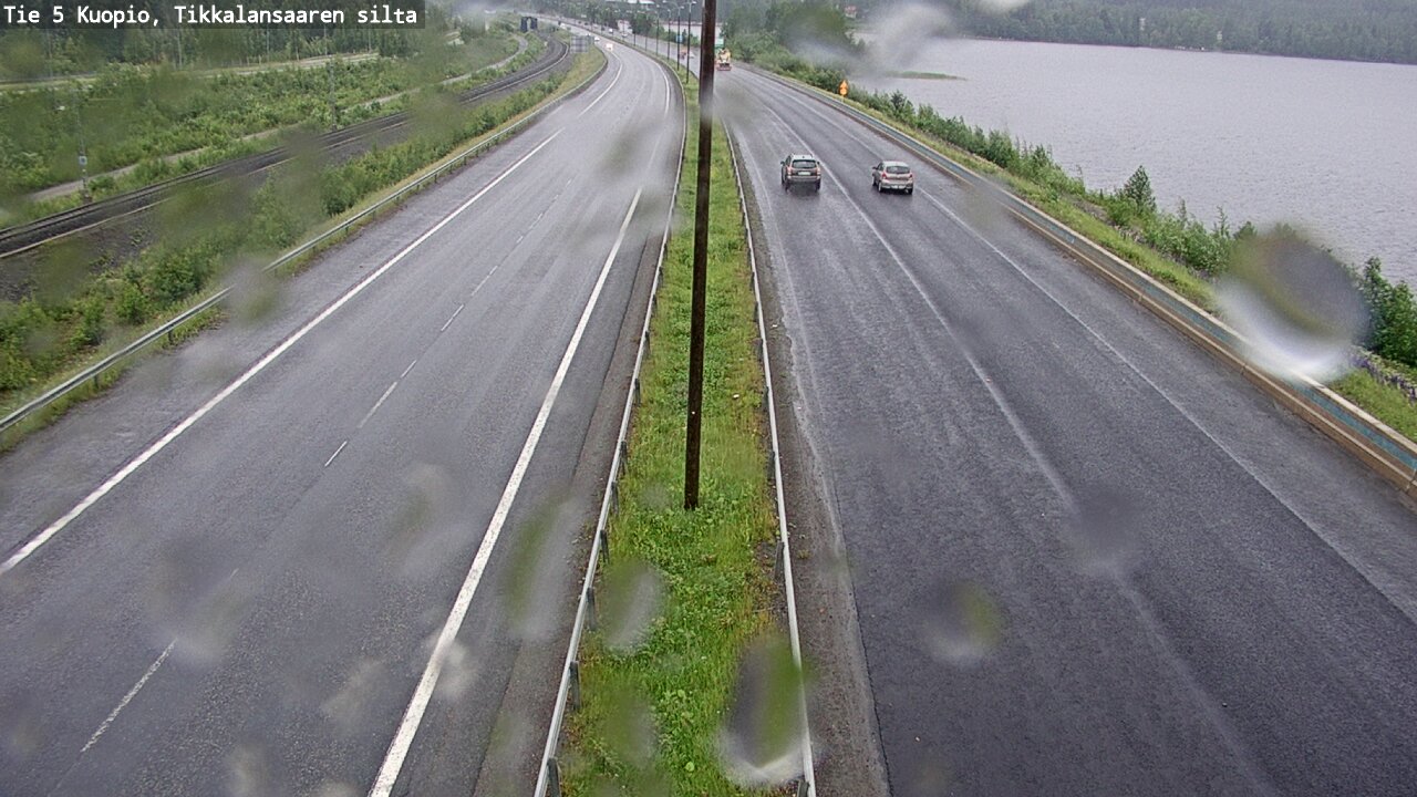 Weather Camera Image Väg 5 Kuopio, Tikkalansaari, Kuopio, Pohjois-Savo