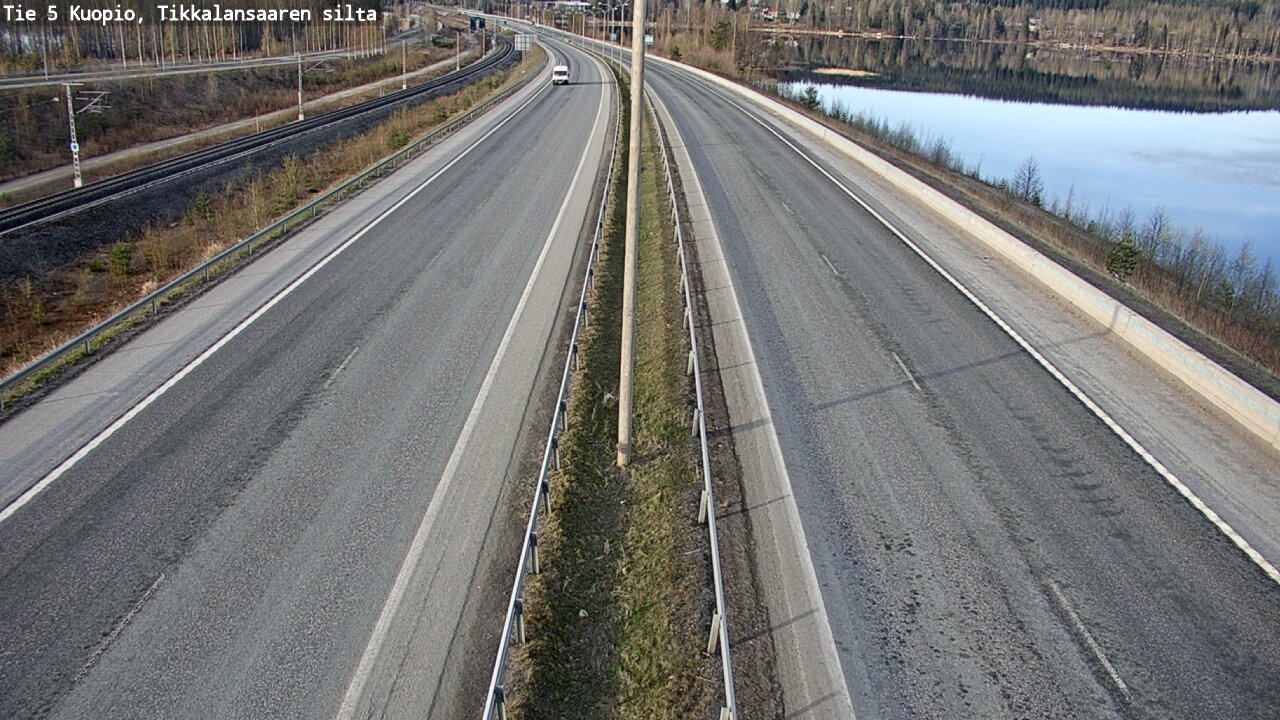 Weather Camera Image Väg 5 Kuopio, Tikkalansaari, Kuopio, Pohjois-Savo