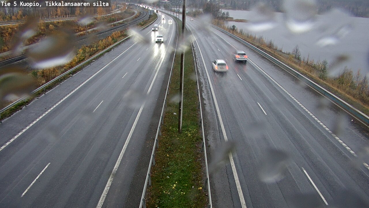 Weather Camera Image Väg 5 Kuopio, Tikkalansaari, Kuopio, Pohjois-Savo