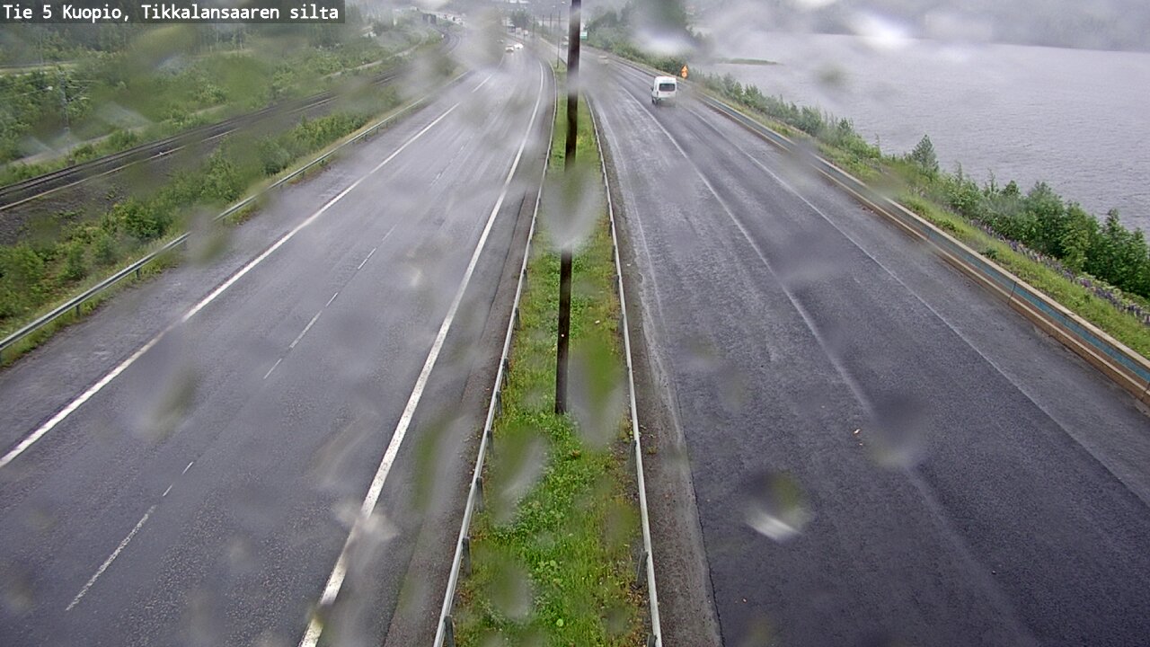 Weather Camera Image Väg 5 Kuopio, Tikkalansaari, Kuopio, Pohjois-Savo