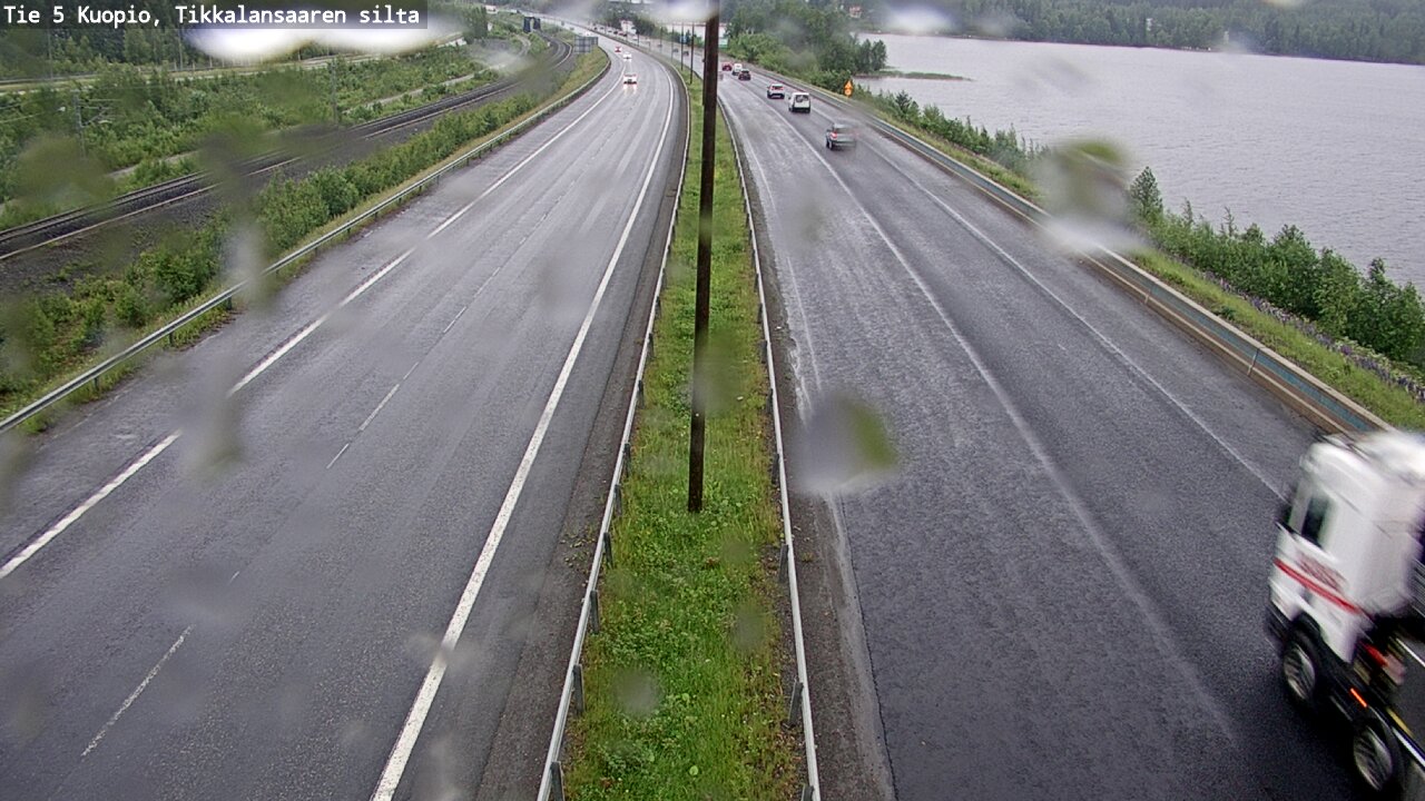 Weather Camera Image Väg 5 Kuopio, Tikkalansaari, Kuopio, Pohjois-Savo