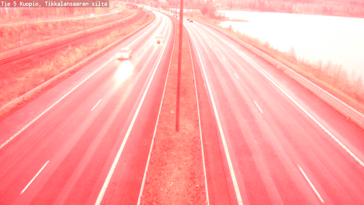 Weather Camera Image Väg 5 Kuopio, Tikkalansaari, Kuopio, Pohjois-Savo