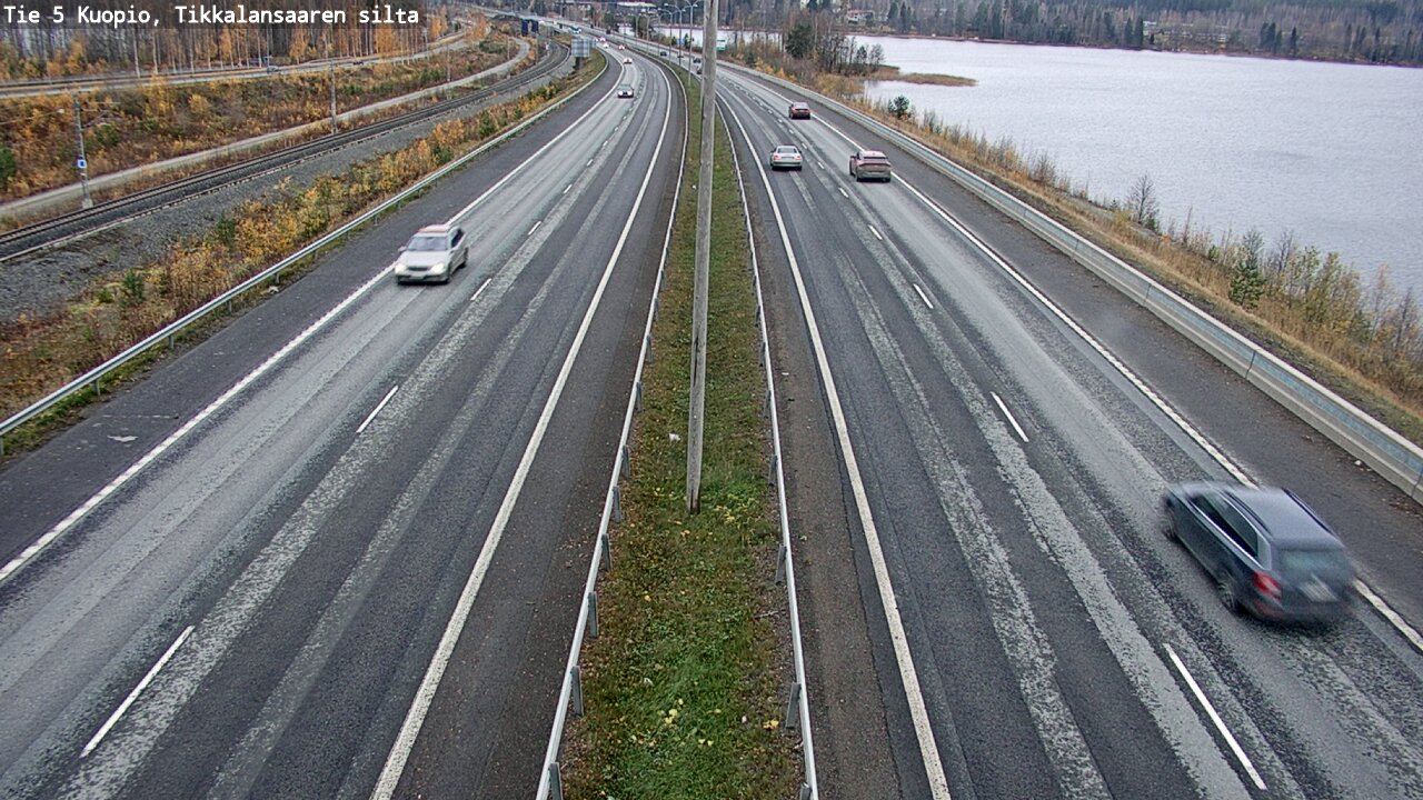 Weather Camera Image Väg 5 Kuopio, Tikkalansaari, Kuopio, Pohjois-Savo