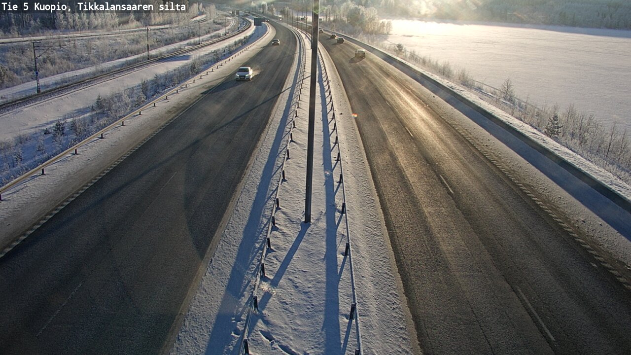 Weather Camera Image Väg 5 Kuopio, Tikkalansaari, Kuopio, Pohjois-Savo