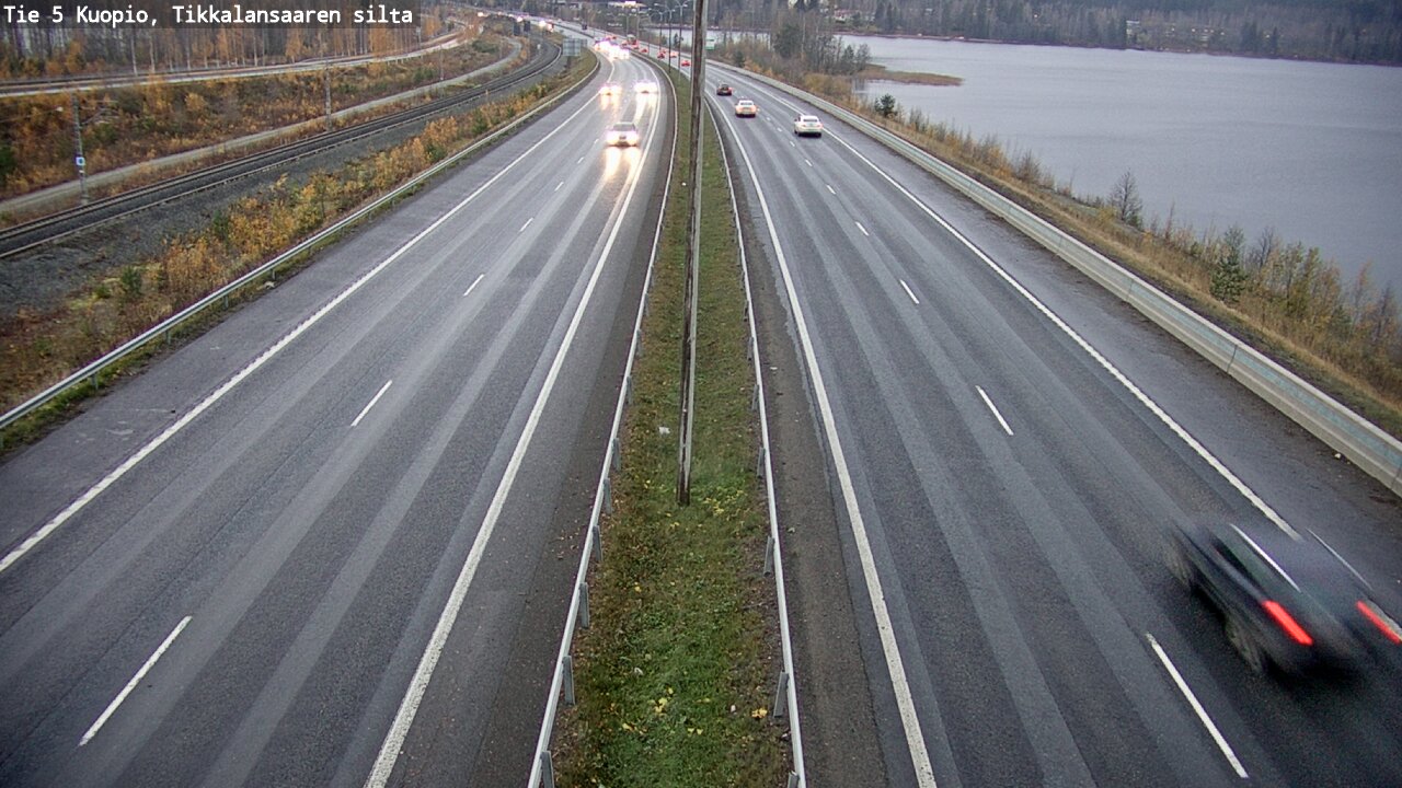 Weather Camera Image Väg 5 Kuopio, Tikkalansaari, Kuopio, Pohjois-Savo