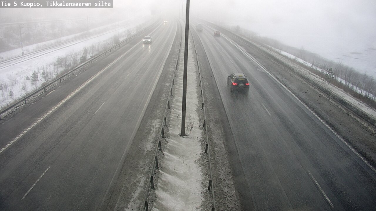 Weather Camera Image Road 5 Kuopio, Tikkalansaari, Kuopio, Pohjois-Savo