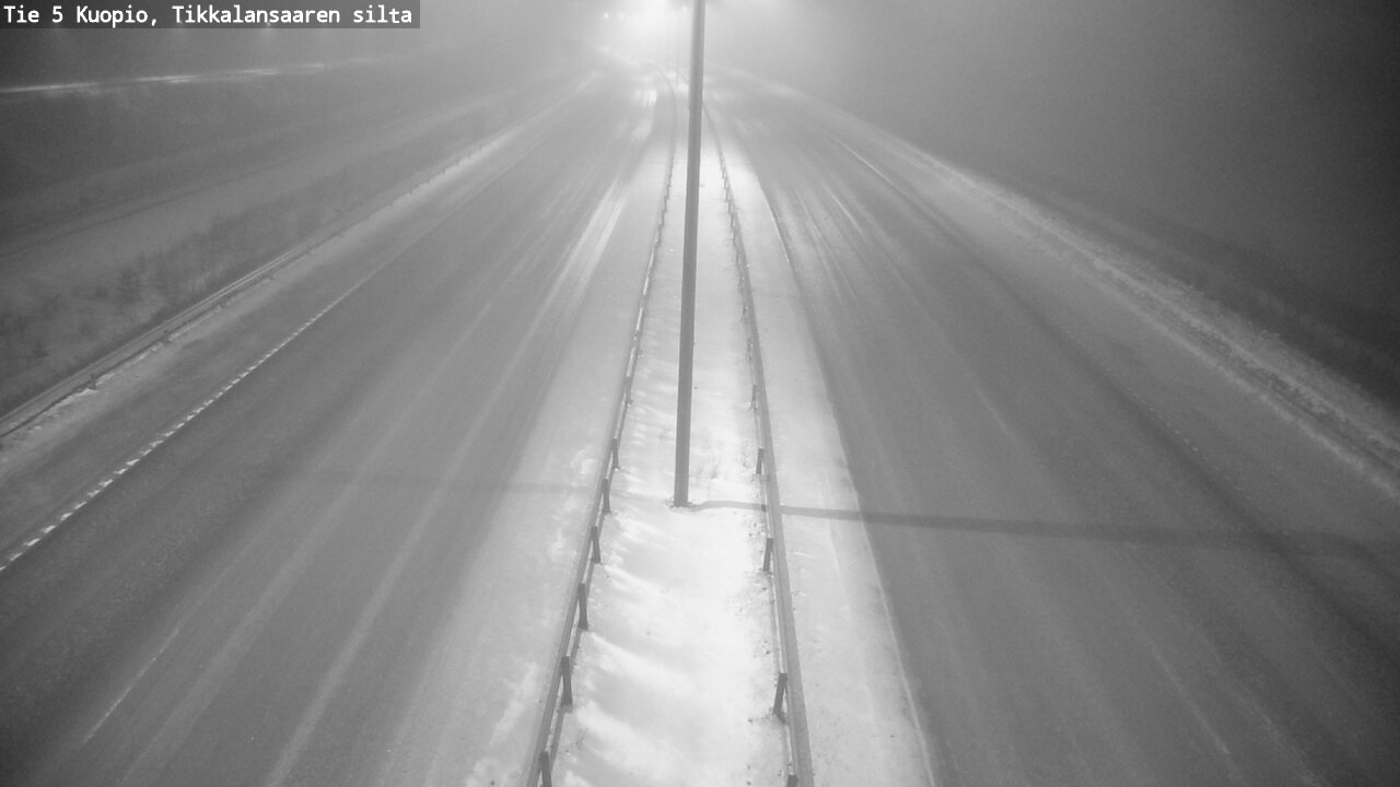 Weather Camera Image Road 5 Kuopio, Tikkalansaari, Kuopio, Pohjois-Savo