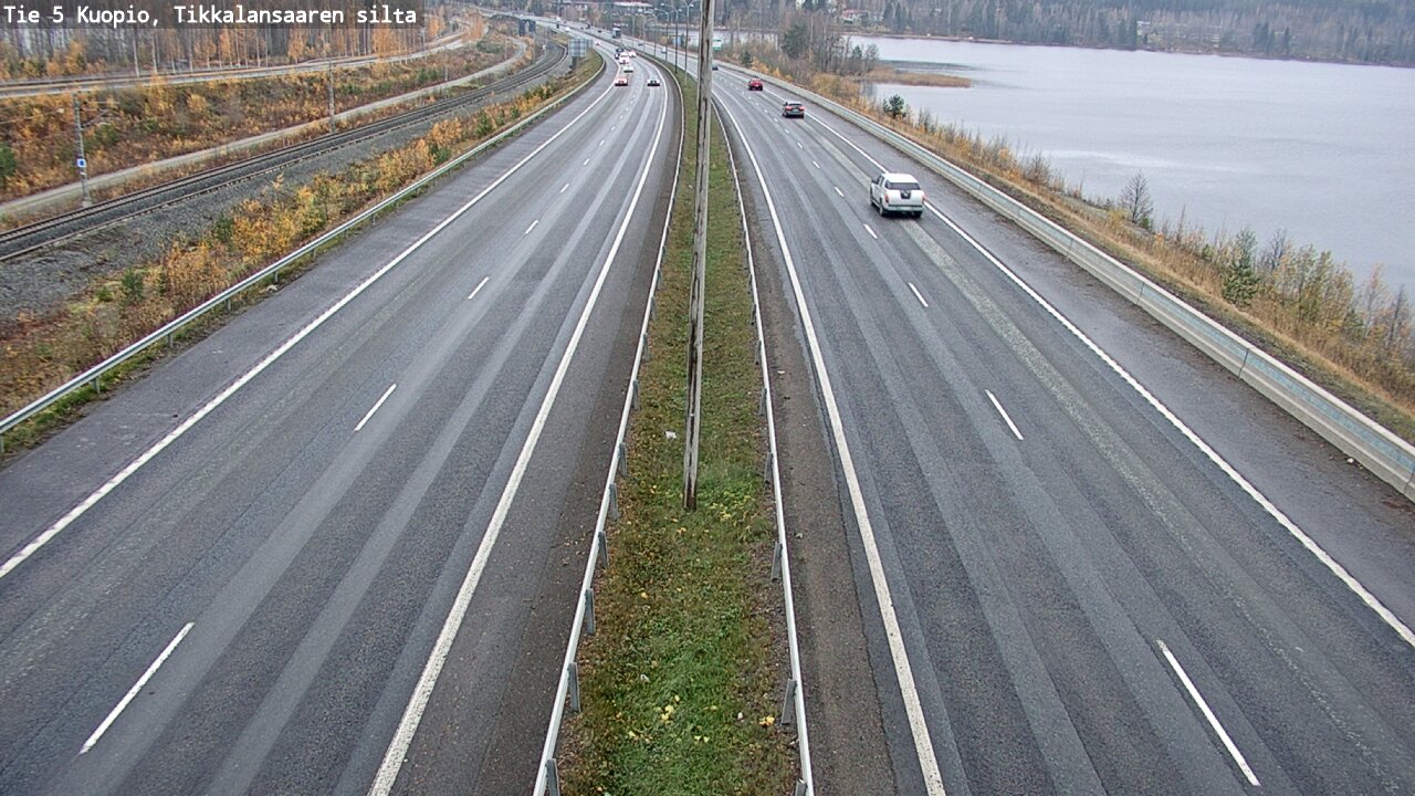Weather Camera Image Väg 5 Kuopio, Tikkalansaari, Kuopio, Pohjois-Savo