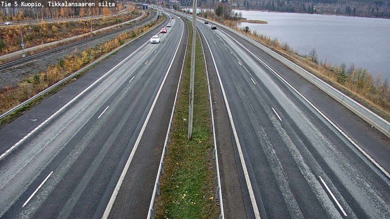 Weather Camera Image Väg 5 Kuopio, Tikkalansaari, Kuopio, Pohjois-Savo