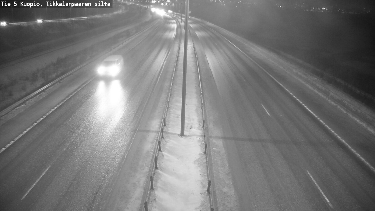 Weather Camera Image Road 5 Kuopio, Tikkalansaari, Kuopio, Pohjois-Savo