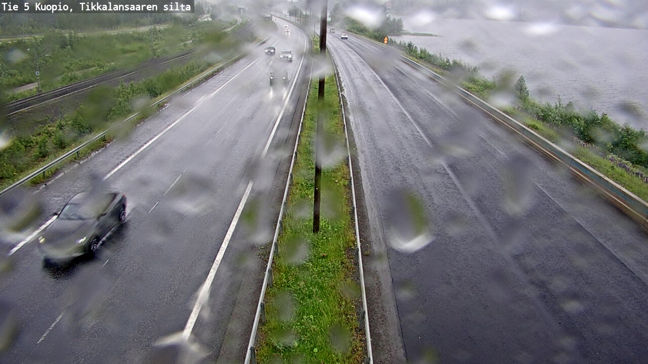 Weather Camera Image Väg 5 Kuopio, Tikkalansaari, Kuopio, Pohjois-Savo