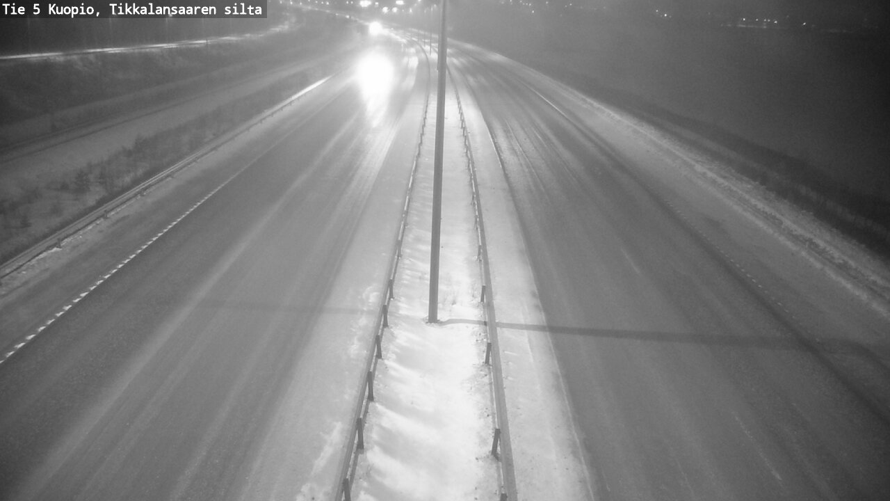 Weather Camera Image Road 5 Kuopio, Tikkalansaari, Kuopio, Pohjois-Savo