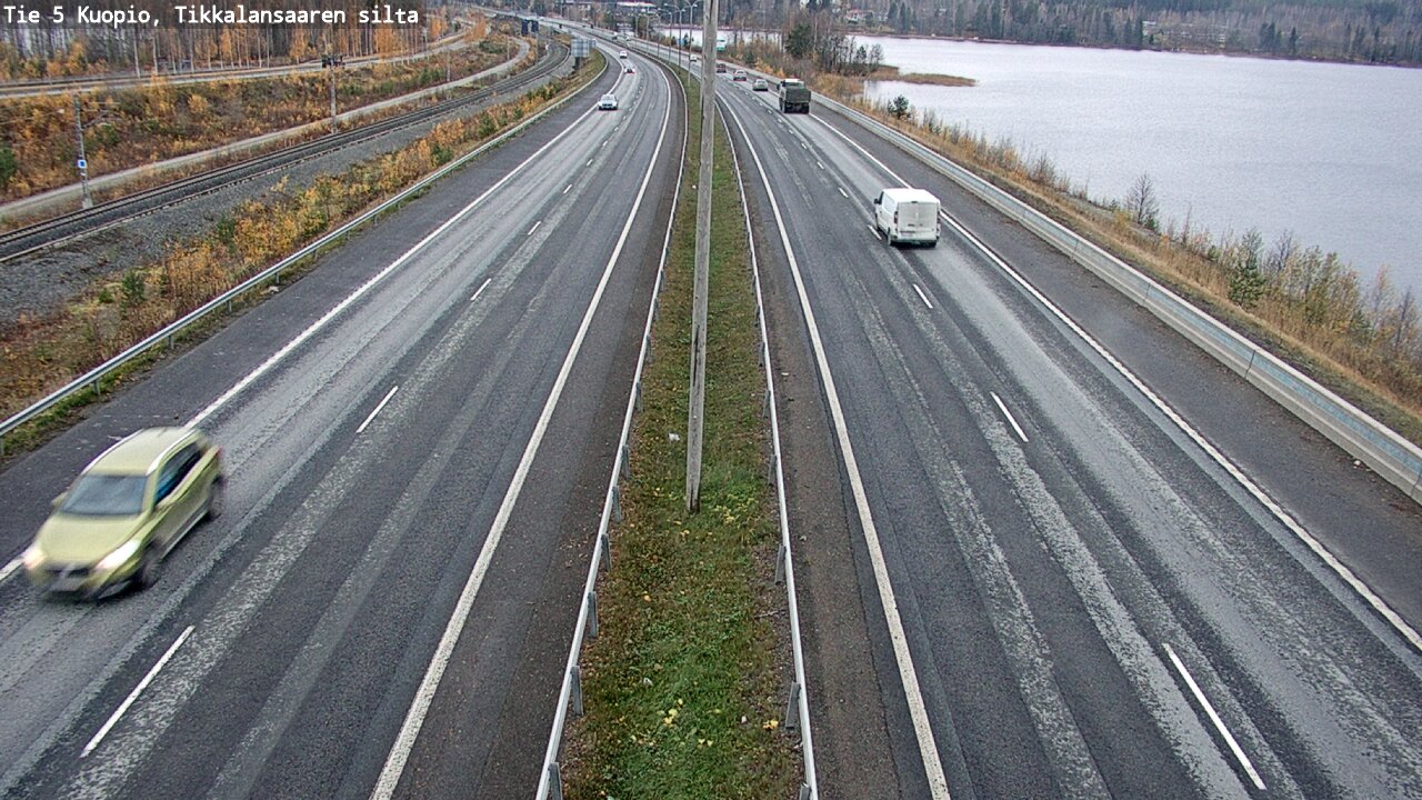 Weather Camera Image Väg 5 Kuopio, Tikkalansaari, Kuopio, Pohjois-Savo