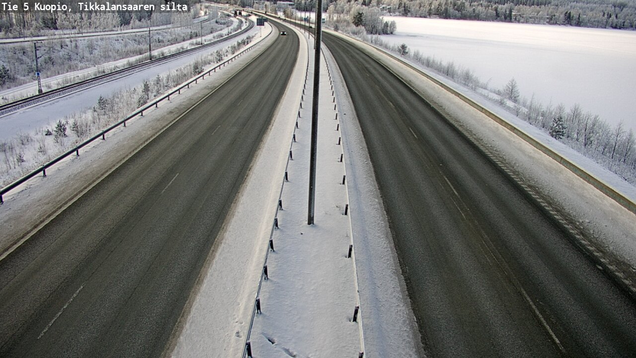 Weather Camera Image Väg 5 Kuopio, Tikkalansaari, Kuopio, Pohjois-Savo