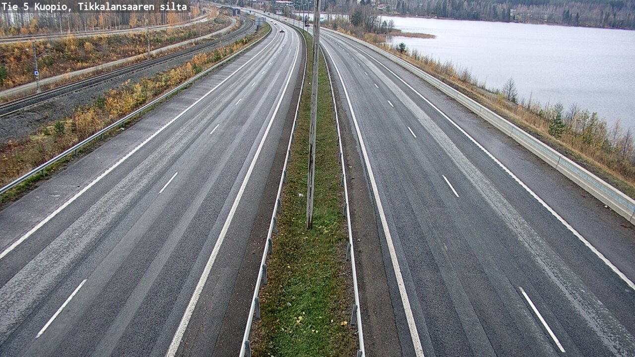 Weather Camera Image Väg 5 Kuopio, Tikkalansaari, Kuopio, Pohjois-Savo