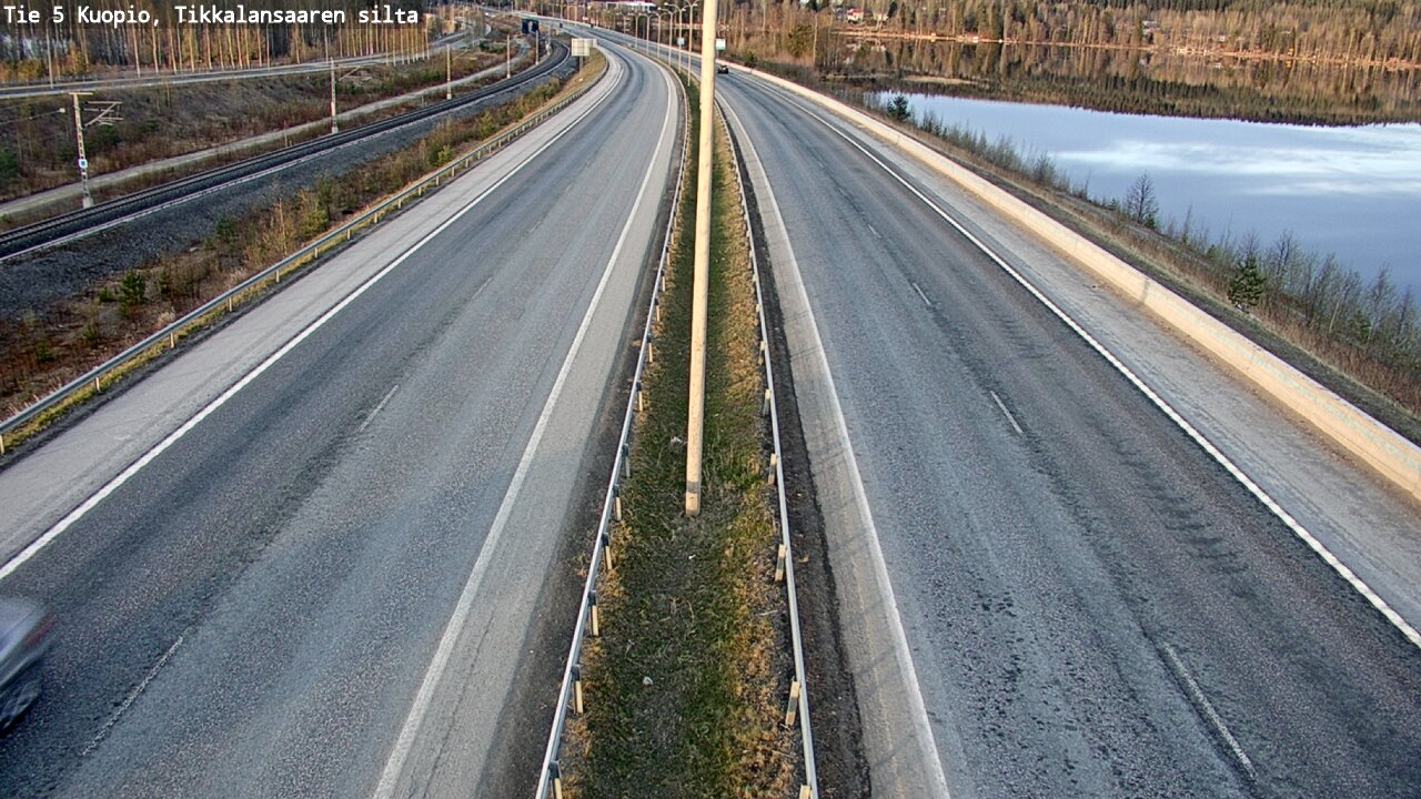 Weather Camera Image Väg 5 Kuopio, Tikkalansaari, Kuopio, Pohjois-Savo