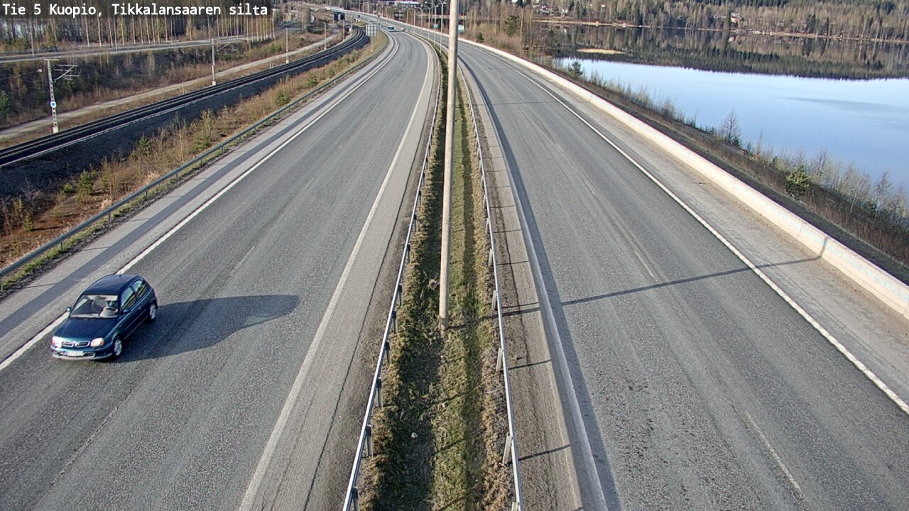 Weather Camera Image Väg 5 Kuopio, Tikkalansaari, Kuopio, Pohjois-Savo