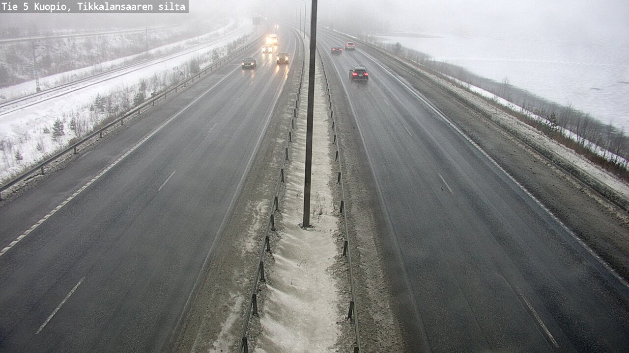 Weather Camera Image Road 5 Kuopio, Tikkalansaari, Kuopio, Pohjois-Savo