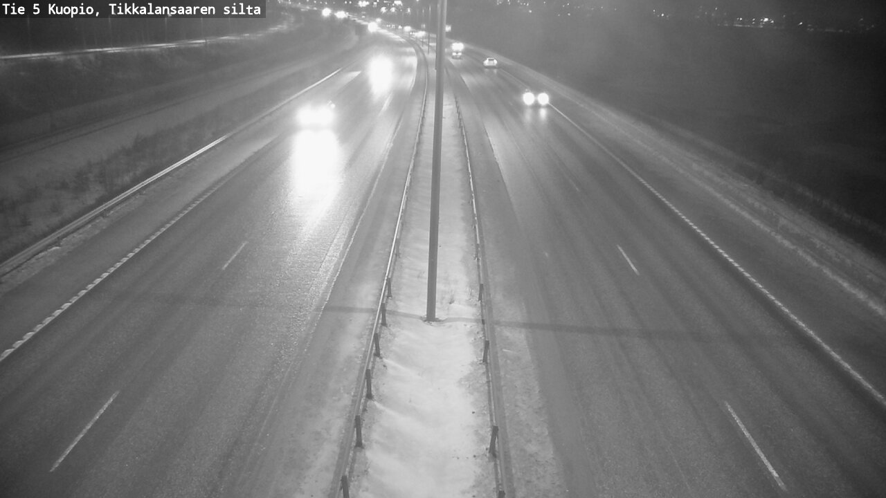 Weather Camera Image Road 5 Kuopio, Tikkalansaari, Kuopio, Pohjois-Savo