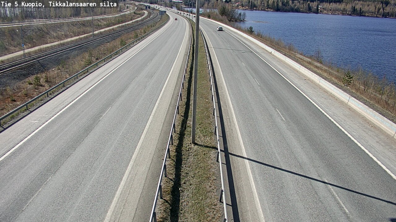Weather Camera Image Road 5 Kuopio, Tikkalansaari, Kuopio, Pohjois-Savo