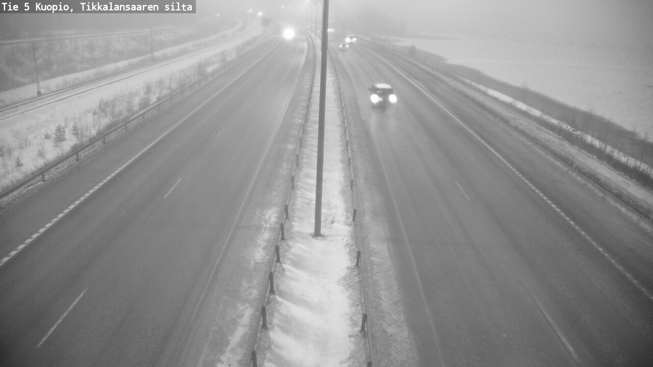 Weather Camera Image Road 5 Kuopio, Tikkalansaari, Kuopio, Pohjois-Savo