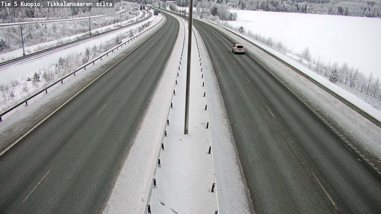 Weather Camera Image Väg 5 Kuopio, Tikkalansaari, Kuopio, Pohjois-Savo