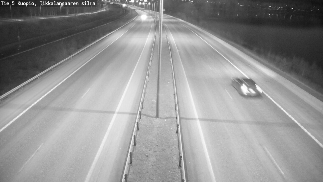 Weather Camera Image Road 5 Kuopio, Tikkalansaari, Kuopio, Pohjois-Savo