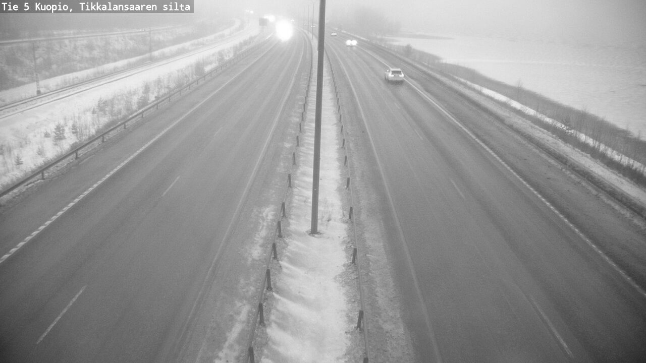 Weather Camera Image Road 5 Kuopio, Tikkalansaari, Kuopio, Pohjois-Savo