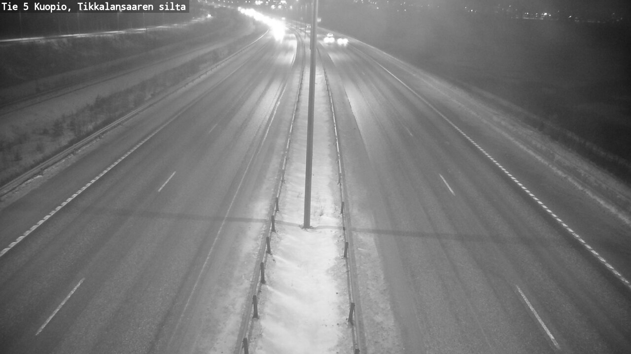 Weather Camera Image Road 5 Kuopio, Tikkalansaari, Kuopio, Pohjois-Savo