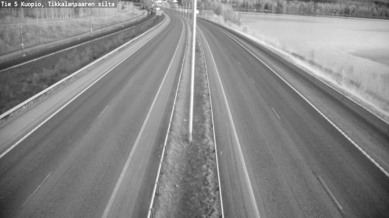 Weather Camera Image Väg 5 Kuopio, Tikkalansaari, Kuopio, Pohjois-Savo