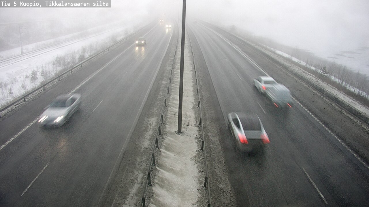 Weather Camera Image Road 5 Kuopio, Tikkalansaari, Kuopio, Pohjois-Savo