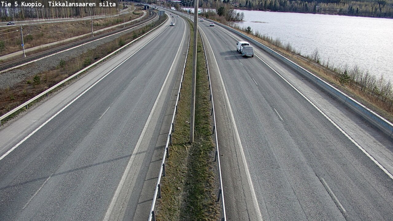 Weather Camera Image Road 5 Kuopio, Tikkalansaari, Kuopio, Pohjois-Savo