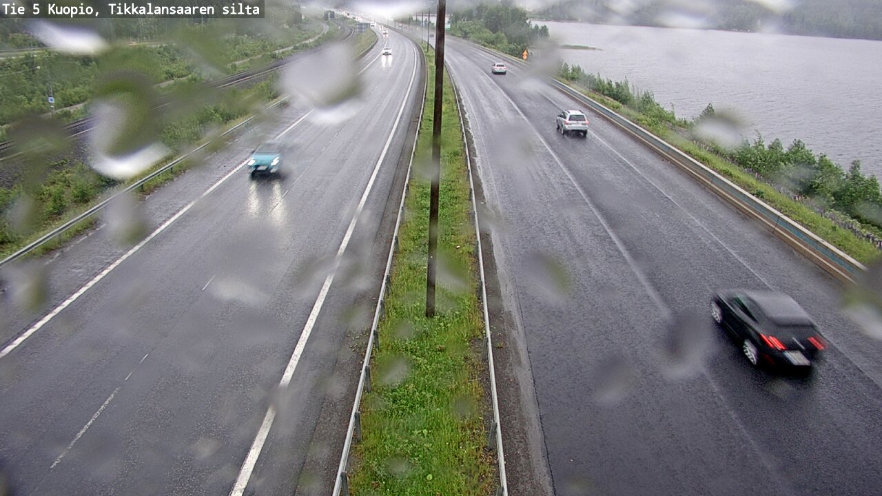 Weather Camera Image Väg 5 Kuopio, Tikkalansaari, Kuopio, Pohjois-Savo