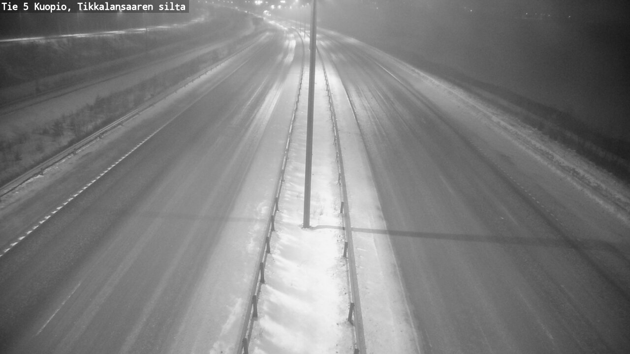 Weather Camera Image Road 5 Kuopio, Tikkalansaari, Kuopio, Pohjois-Savo