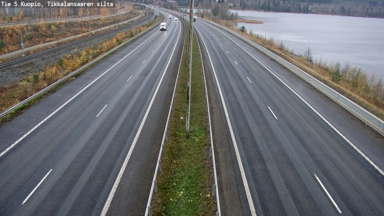 Weather Camera Image Väg 5 Kuopio, Tikkalansaari, Kuopio, Pohjois-Savo