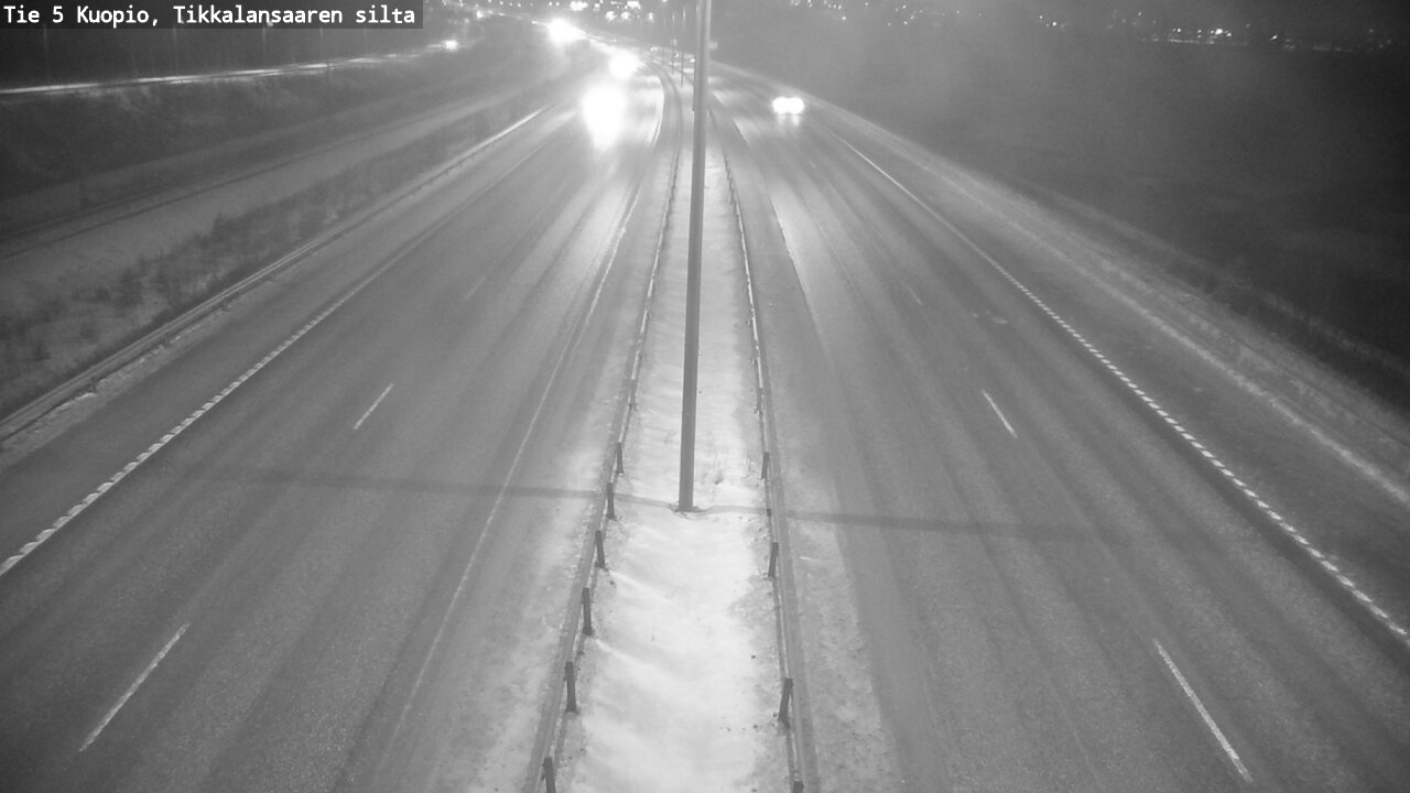 Weather Camera Image Road 5 Kuopio, Tikkalansaari, Kuopio, Pohjois-Savo