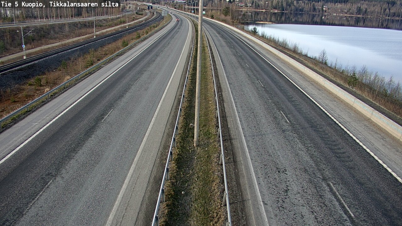 Weather Camera Image Road 5 Kuopio, Tikkalansaari, Kuopio, Pohjois-Savo