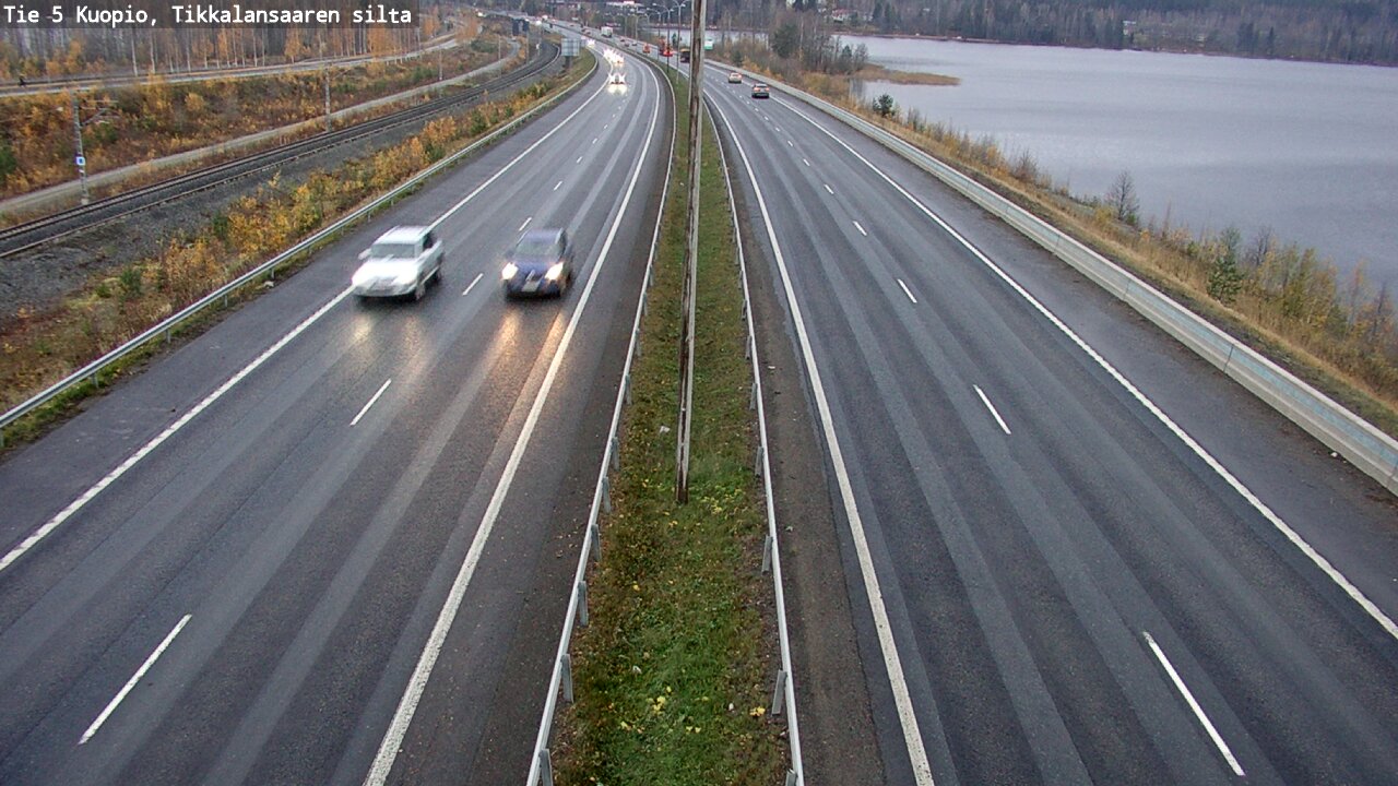 Weather Camera Image Väg 5 Kuopio, Tikkalansaari, Kuopio, Pohjois-Savo