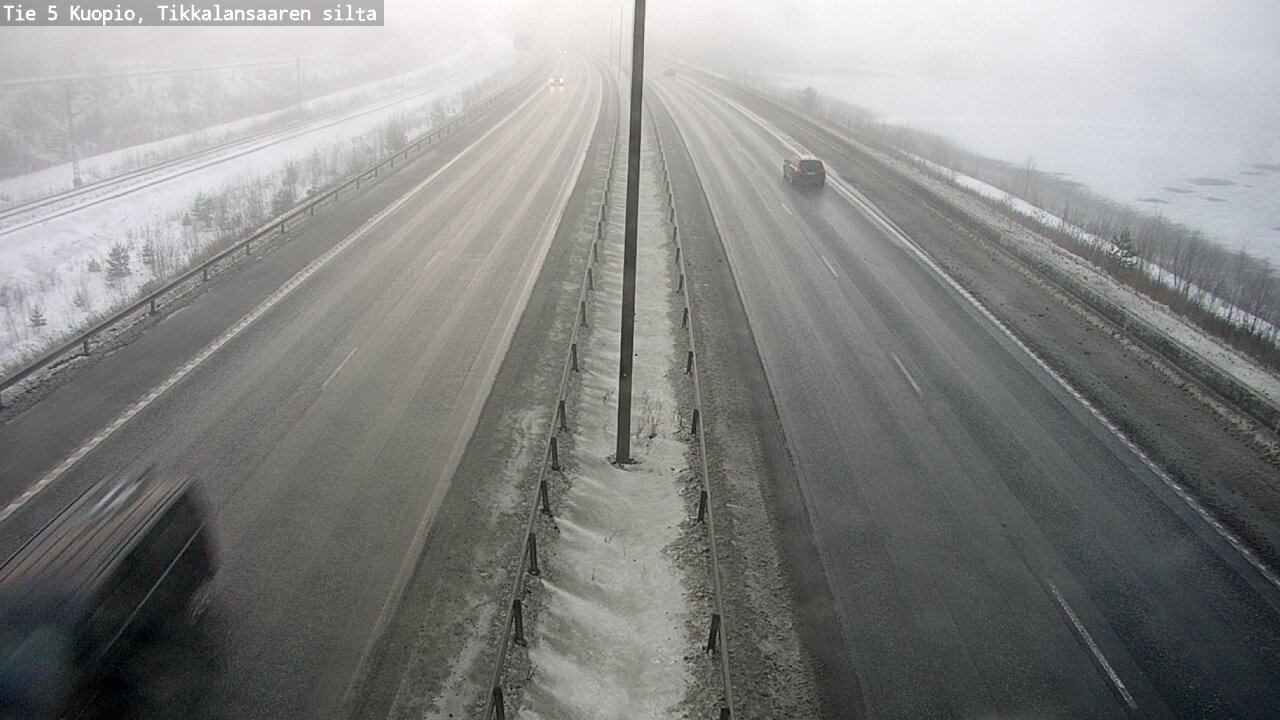 Weather Camera Image Road 5 Kuopio, Tikkalansaari, Kuopio, Pohjois-Savo