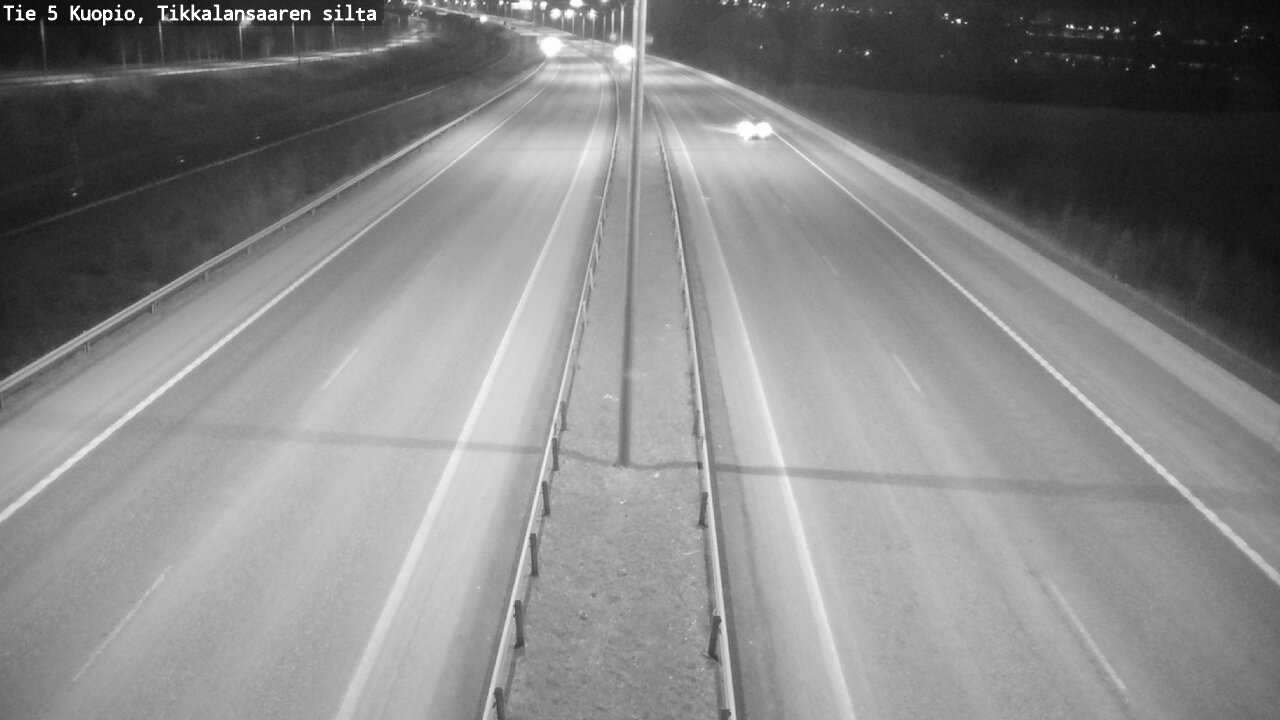 Weather Camera Image Road 5 Kuopio, Tikkalansaari, Kuopio, Pohjois-Savo