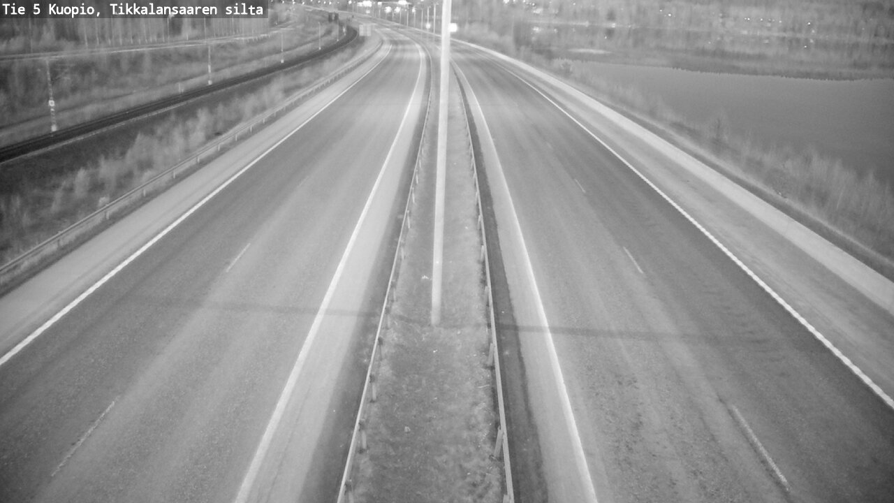 Weather Camera Image Road 5 Kuopio, Tikkalansaari, Kuopio, Pohjois-Savo