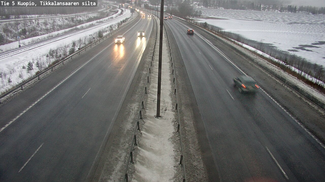 Weather Camera Image Road 5 Kuopio, Tikkalansaari, Kuopio, Pohjois-Savo