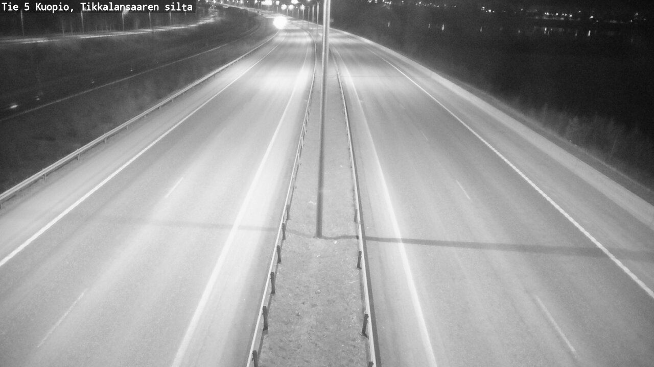 Weather Camera Image Road 5 Kuopio, Tikkalansaari, Kuopio, Pohjois-Savo