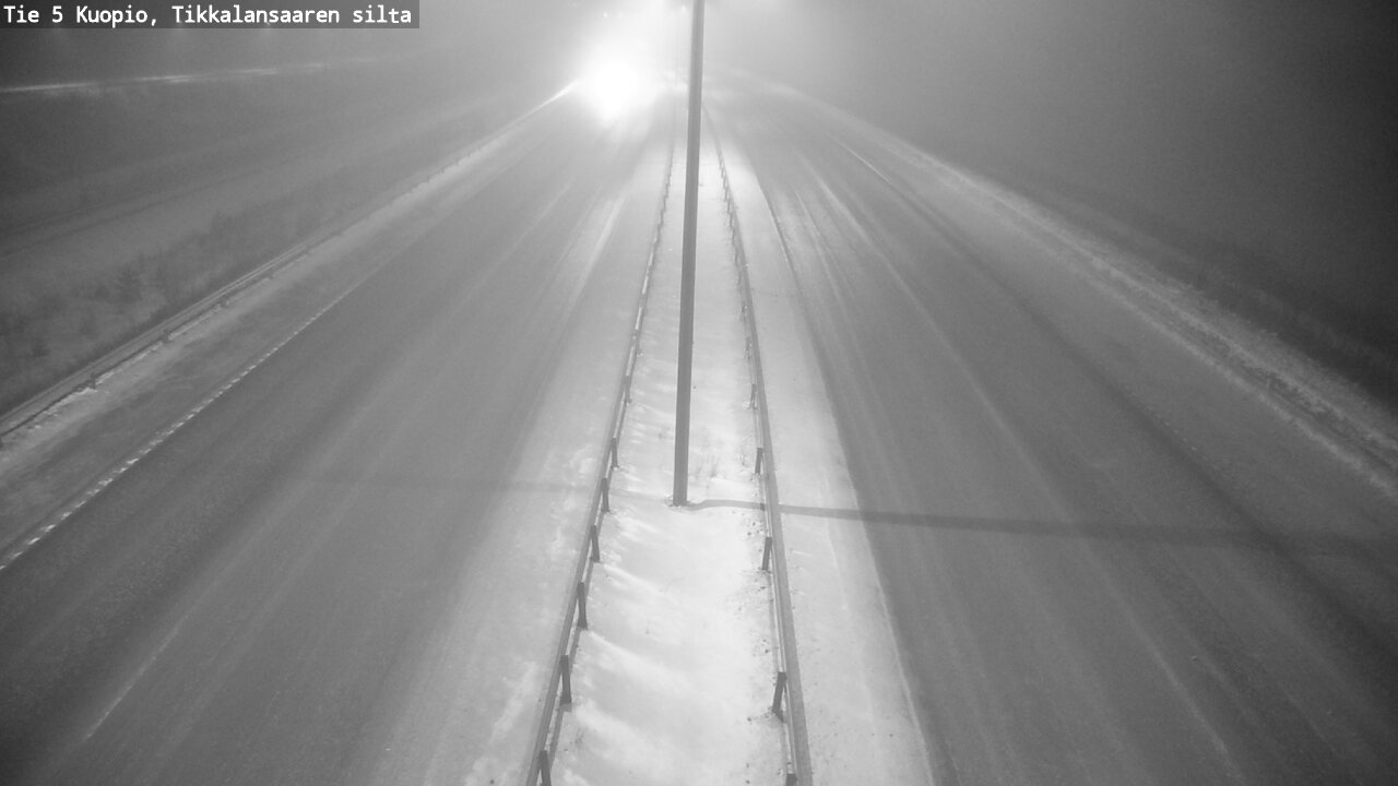 Weather Camera Image Road 5 Kuopio, Tikkalansaari, Kuopio, Pohjois-Savo