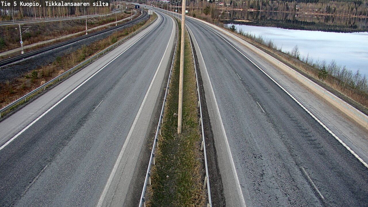 Weather Camera Image Väg 5 Kuopio, Tikkalansaari, Kuopio, Pohjois-Savo