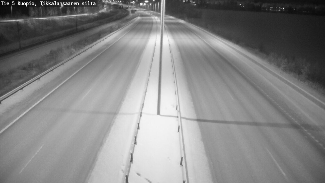 Weather Camera Image Väg 5 Kuopio, Tikkalansaari, Kuopio, Pohjois-Savo