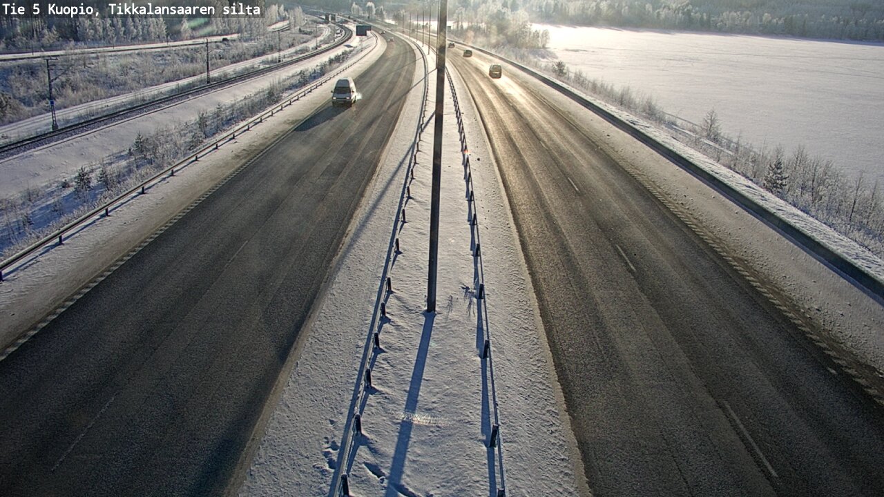 Weather Camera Image Väg 5 Kuopio, Tikkalansaari, Kuopio, Pohjois-Savo