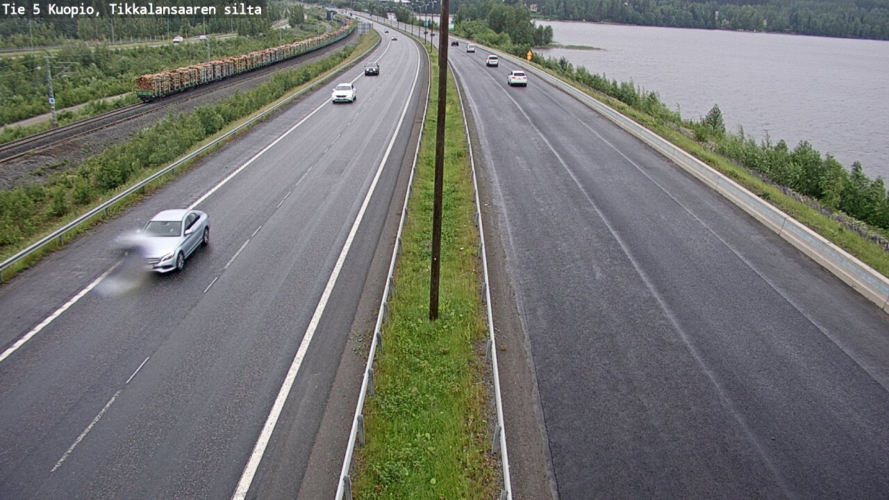 Weather Camera Image Väg 5 Kuopio, Tikkalansaari, Kuopio, Pohjois-Savo