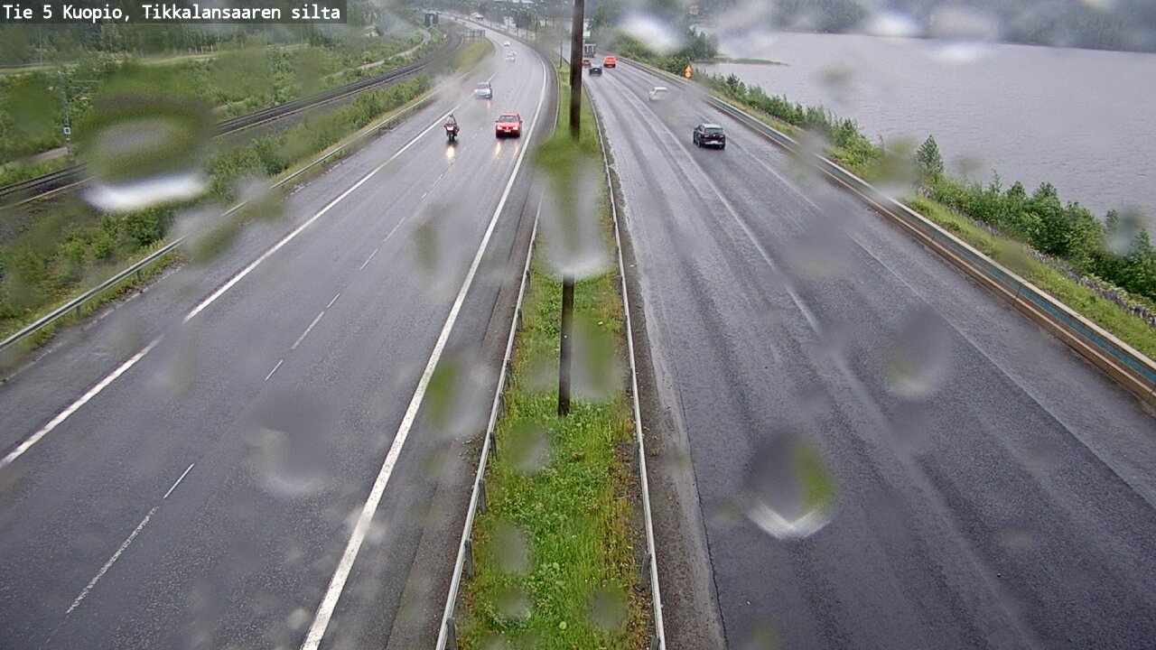Weather Camera Image Väg 5 Kuopio, Tikkalansaari, Kuopio, Pohjois-Savo
