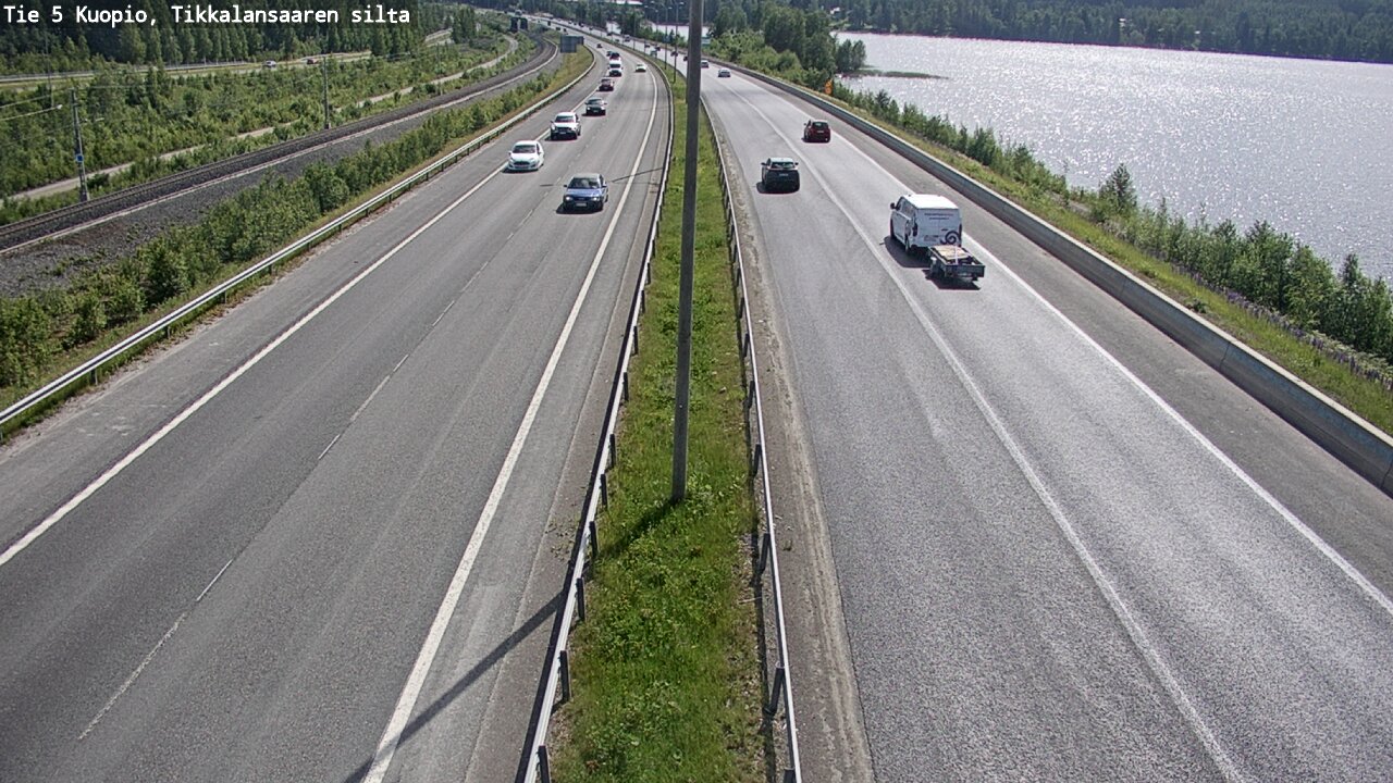 Kelikamerat Kuva Tie 5 Kuopio, Tikkalansaari, Kuopio, Pohjois-Savo